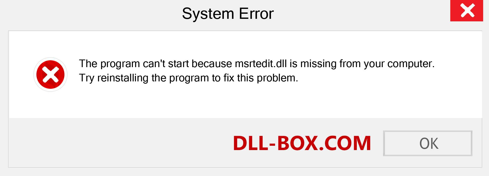  msrtedit.dll file is missing?. Download for Windows 7, 8, 10 - Fix  msrtedit dll Missing Error on Windows, photos, images